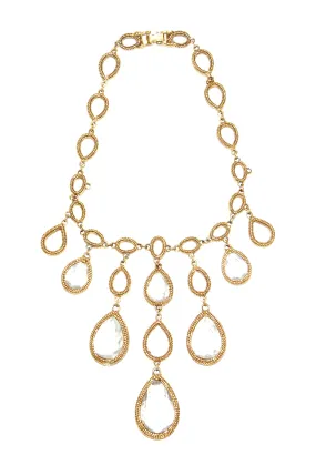 1960s Goldette Chandelier Bijoux Drop Necklace