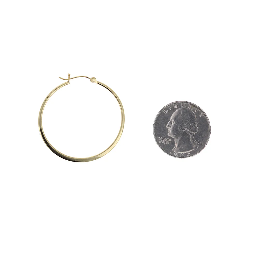 39mm Vermeil Hoop Earrings