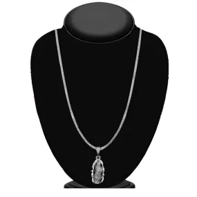 Bhavi Jewels Silver Plated Austrian Stone Pendant Set