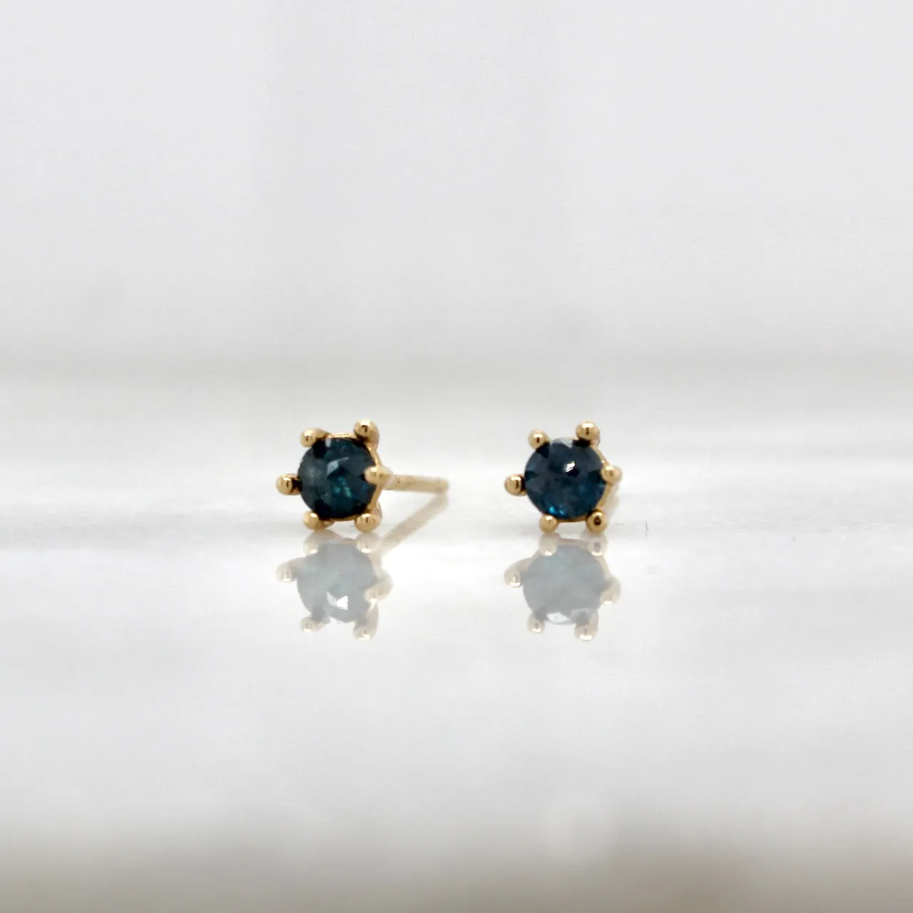 Blue Diamond Studs