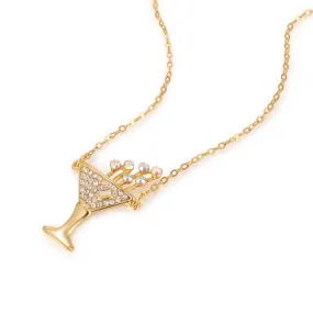 Champagne Glass Necklace