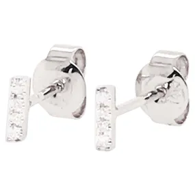 Diamond Bar Earrings