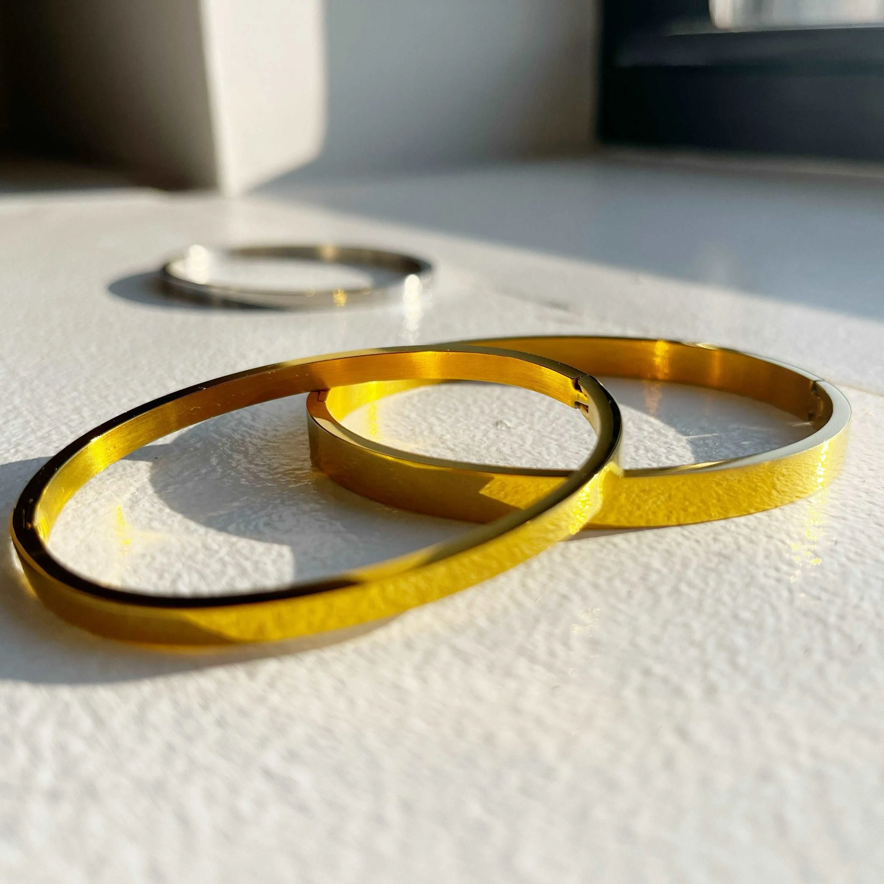 Dylan Steel Oval Bracelets