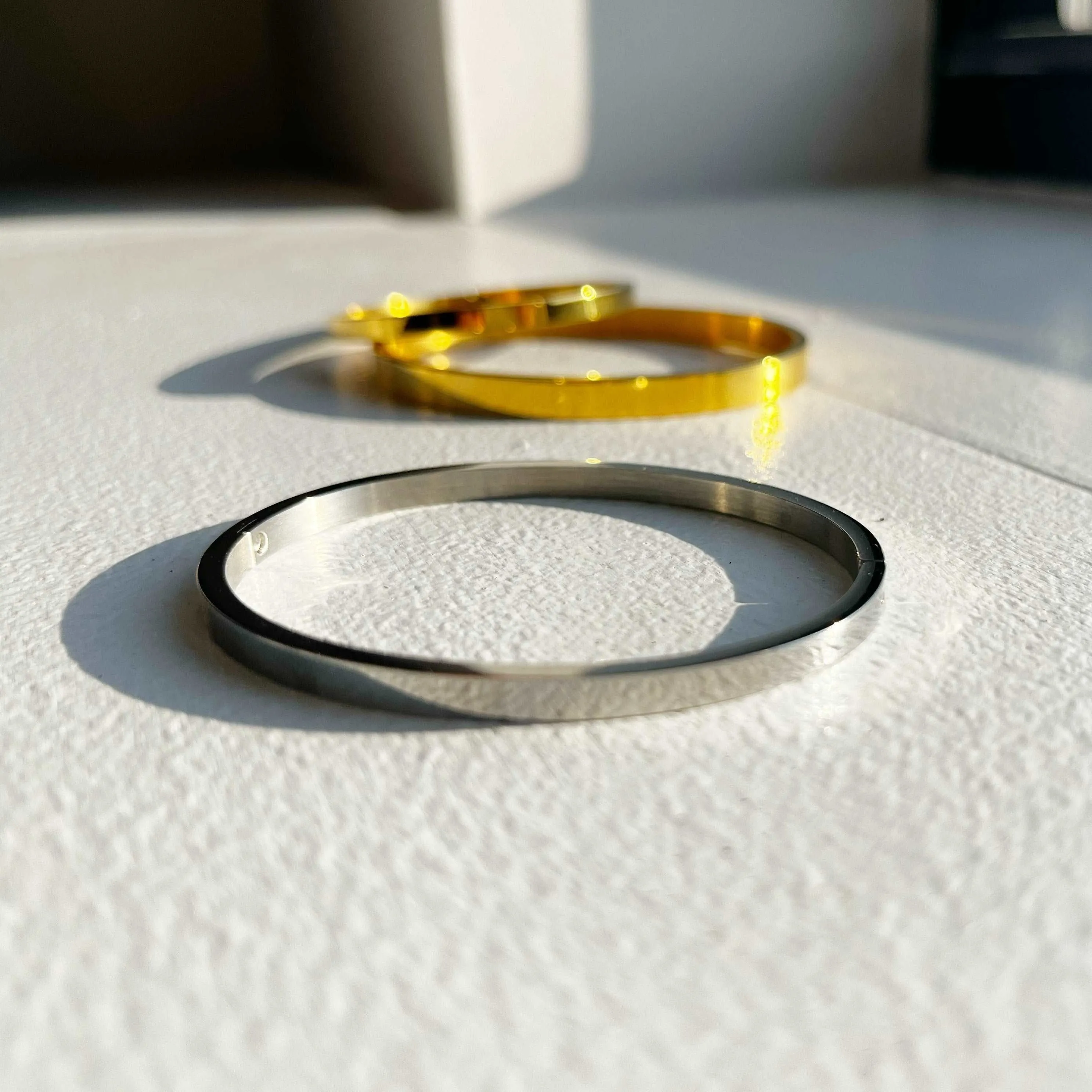 Dylan Steel Oval Bracelets