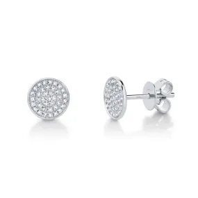 Emmie 0.17Ct. Diamond Pave Circle Stud Earring