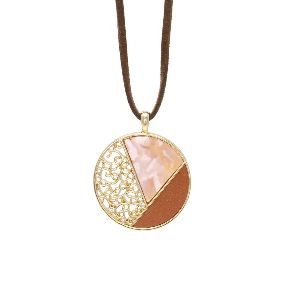 Enchanting Circle Cord Necklace