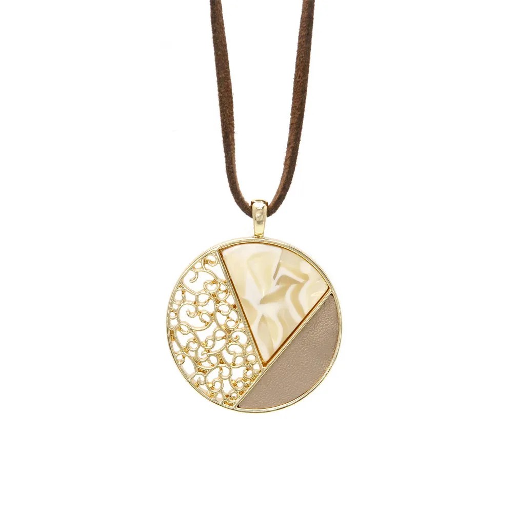 Enchanting Circle Cord Necklace