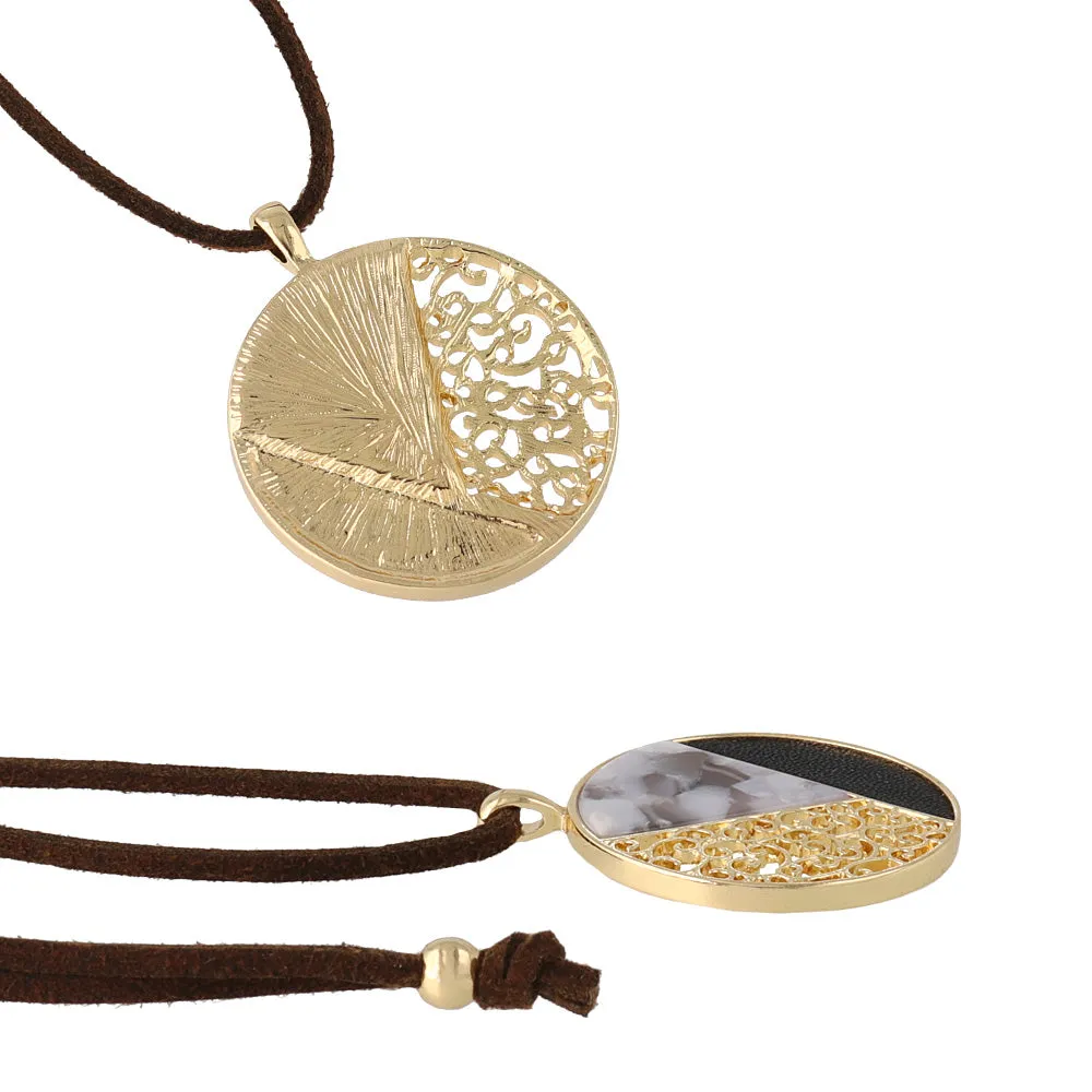 Enchanting Circle Cord Necklace
