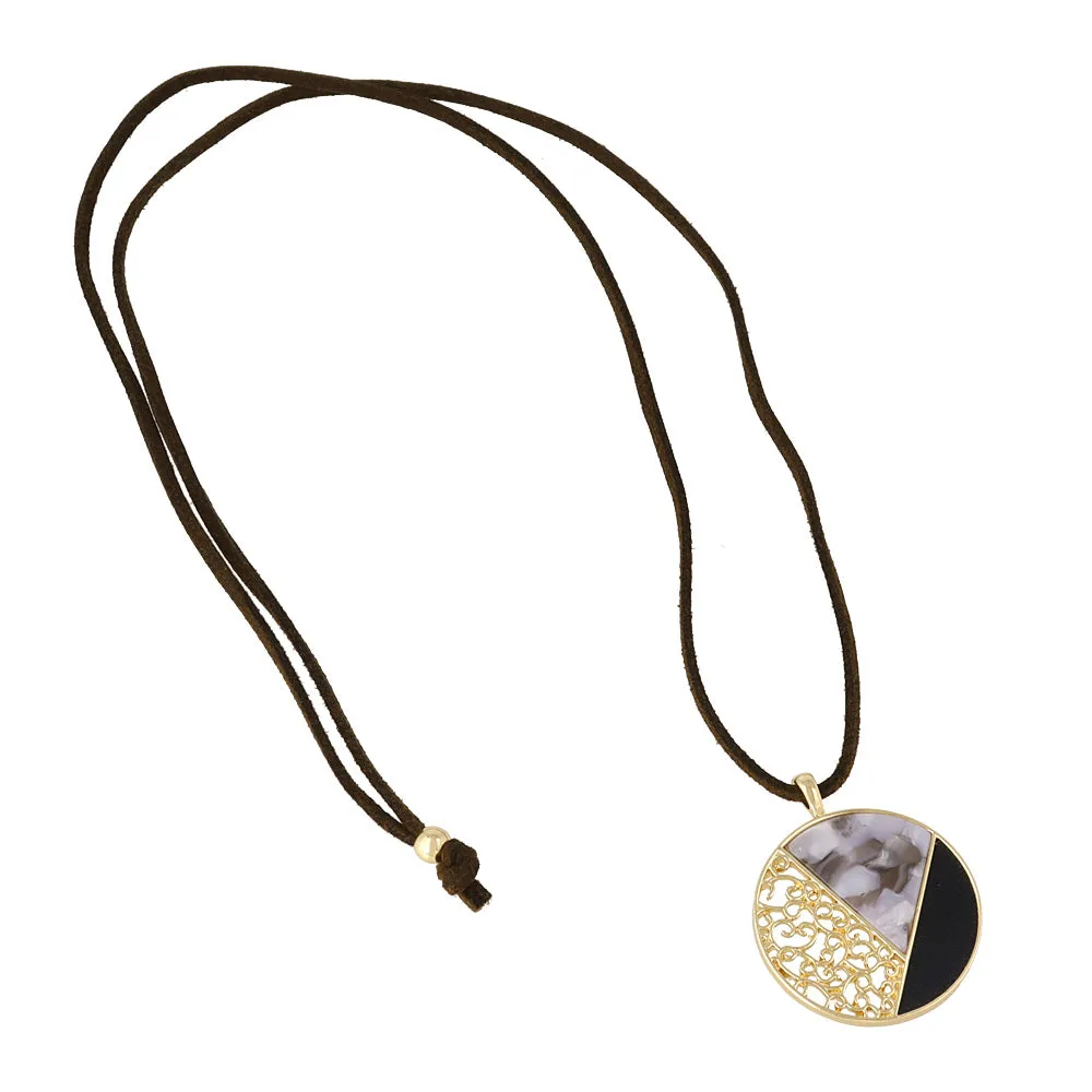 Enchanting Circle Cord Necklace