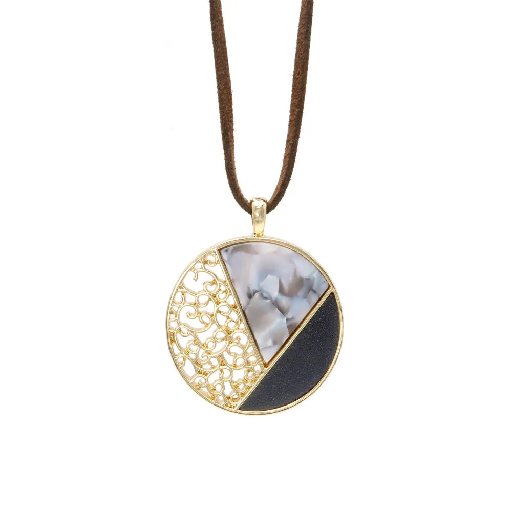 Enchanting Circle Cord Necklace