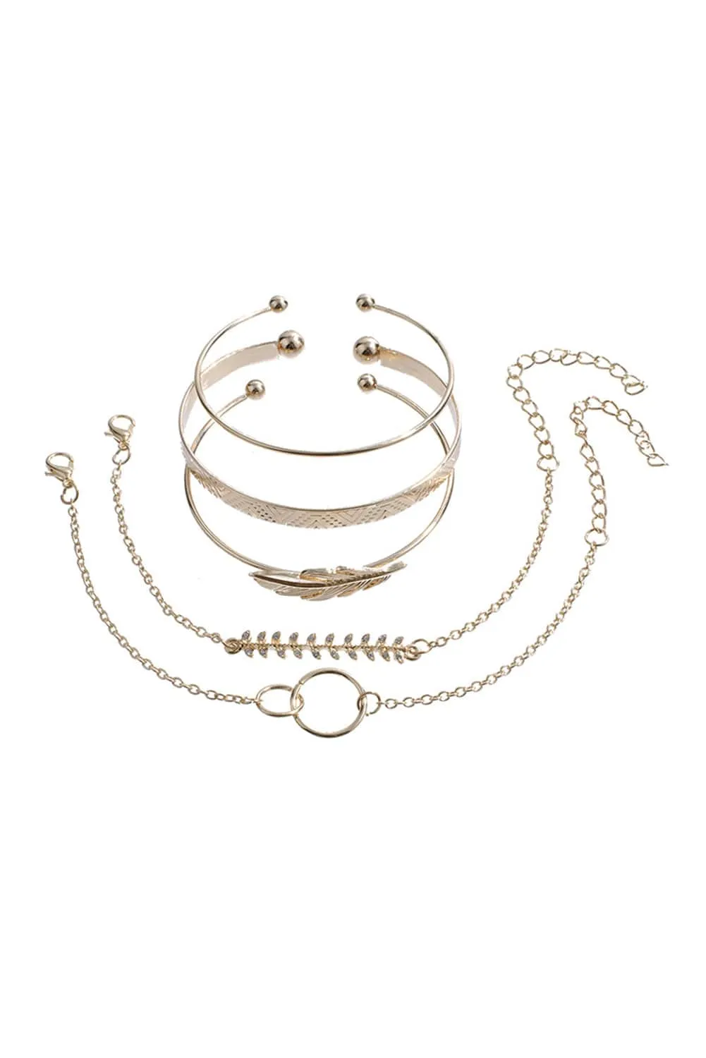 Gold 5Pcs Adjustable Bracelet Set | PRE ORDER