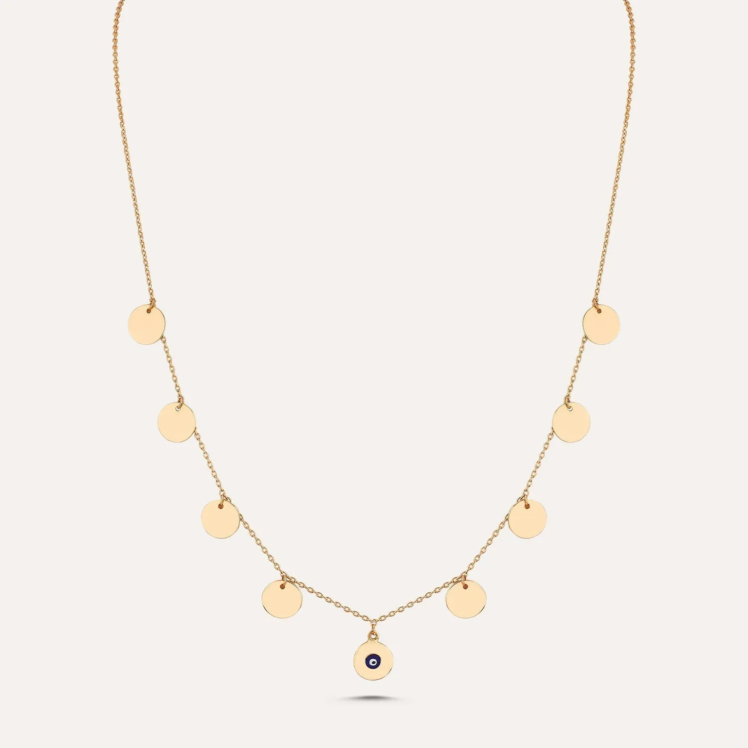 Gold-Filled Gypsy Glam Shakira necklace eye motif