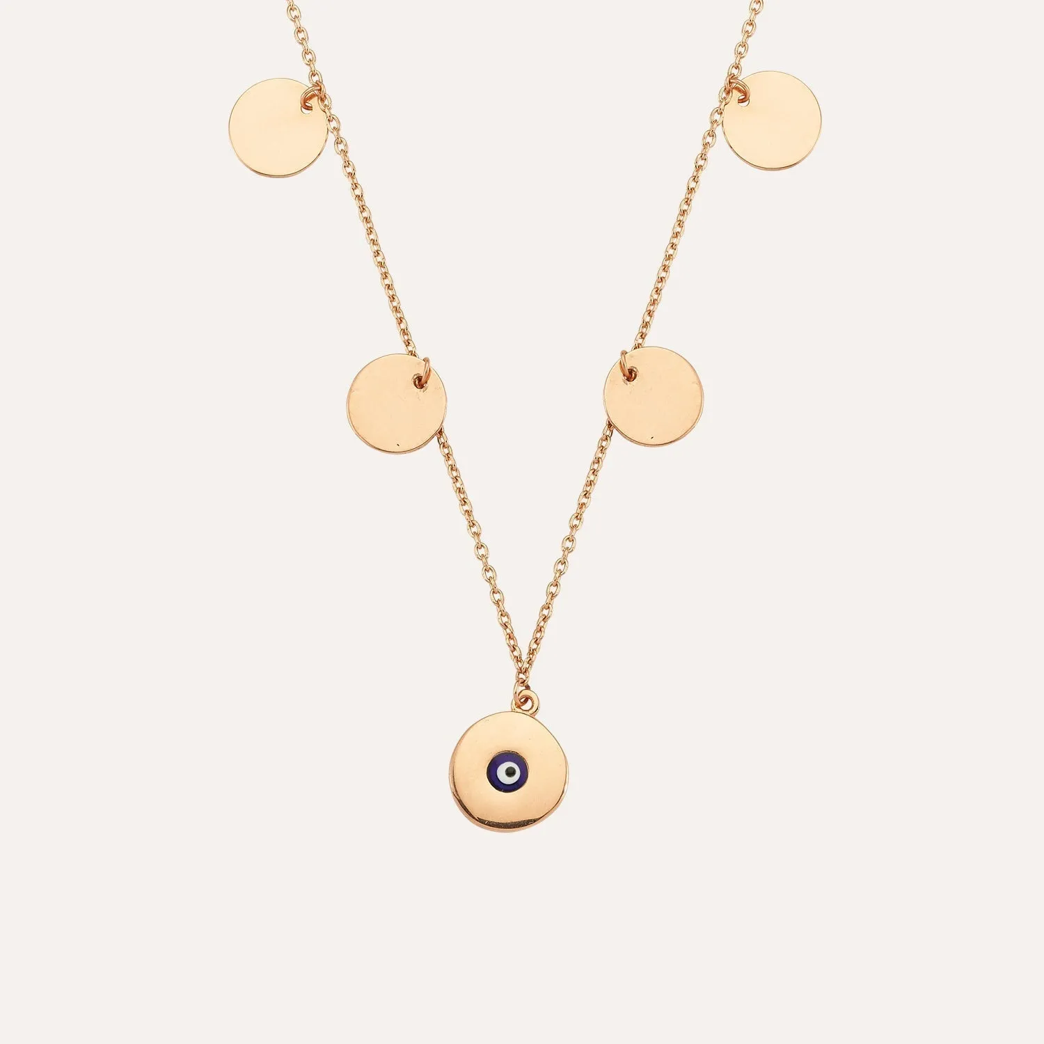 Gold-Filled Gypsy Glam Shakira necklace eye motif