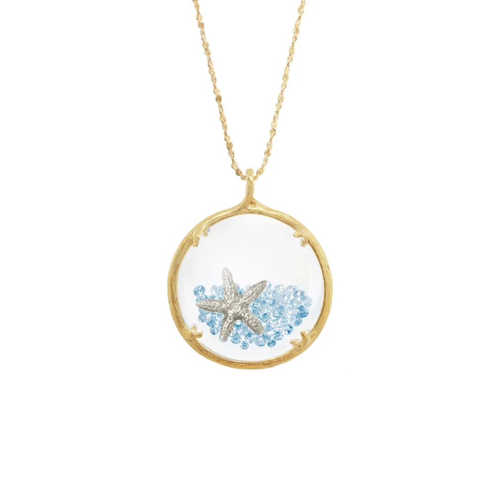 Large Shaker Necklace with Starfish