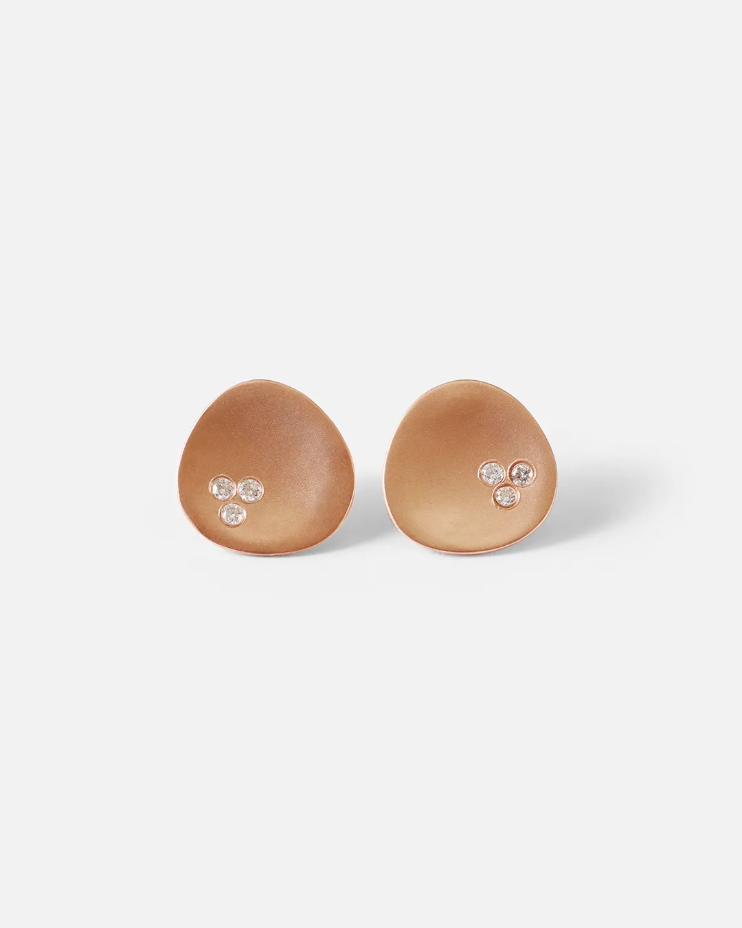 Leaf / Diamonds Studs