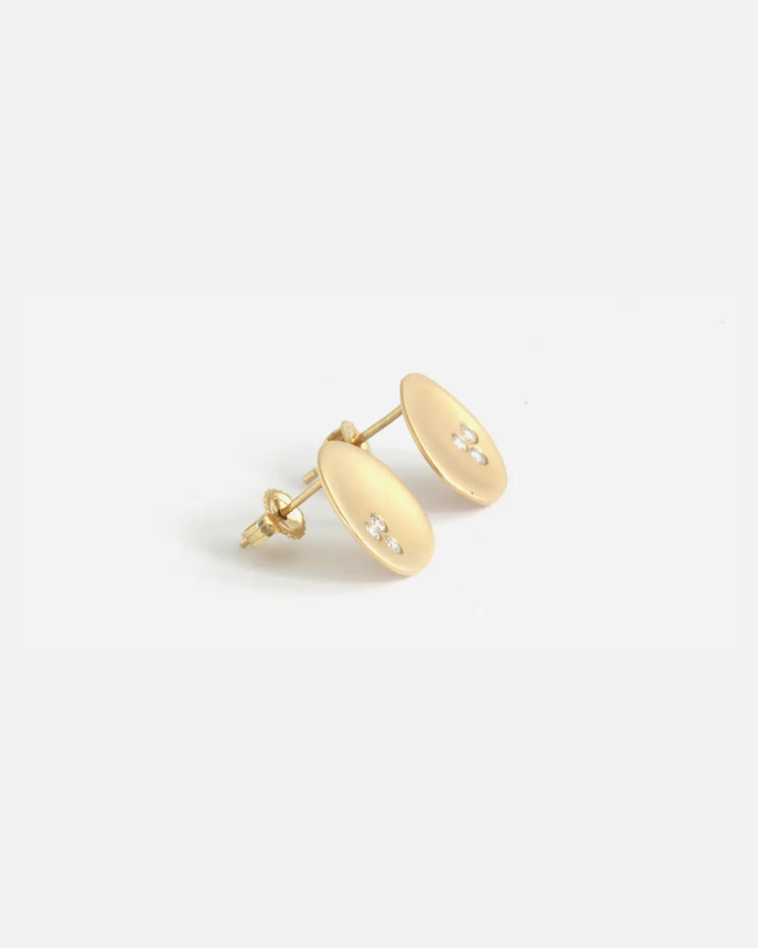 Leaf / Diamonds Studs
