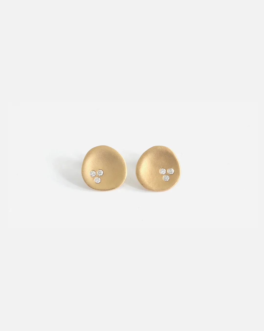 Leaf / Diamonds Studs