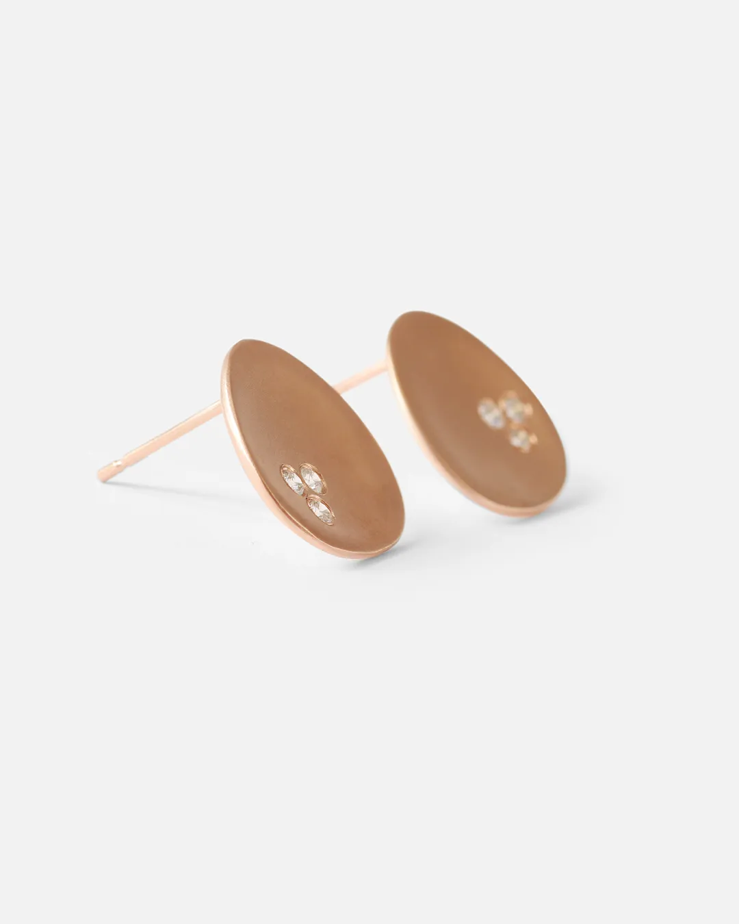 Leaf / Diamonds Studs