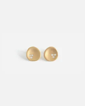 Leaf / Diamonds Studs
