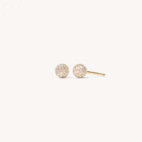 Mini Pavé Ball Stud Earrings