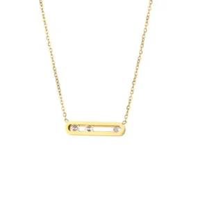 Moving Crystal Necklace