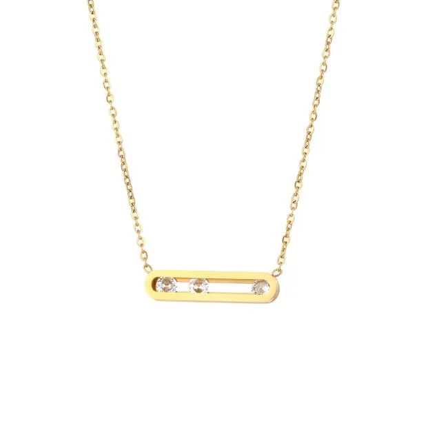 Moving Crystal Necklace