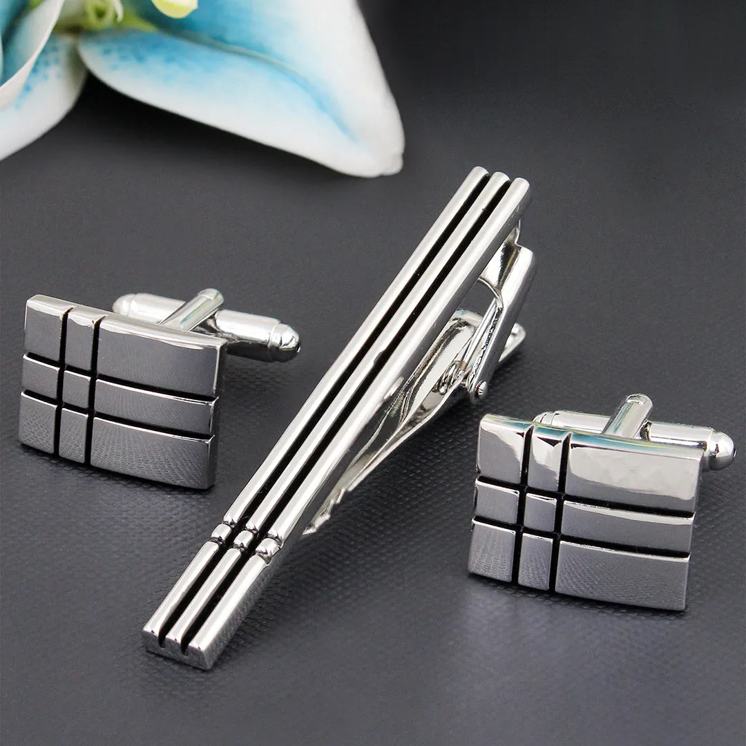 Peluche Mr.Dapper Look Sharp Cufflinks and Tie Pin Set