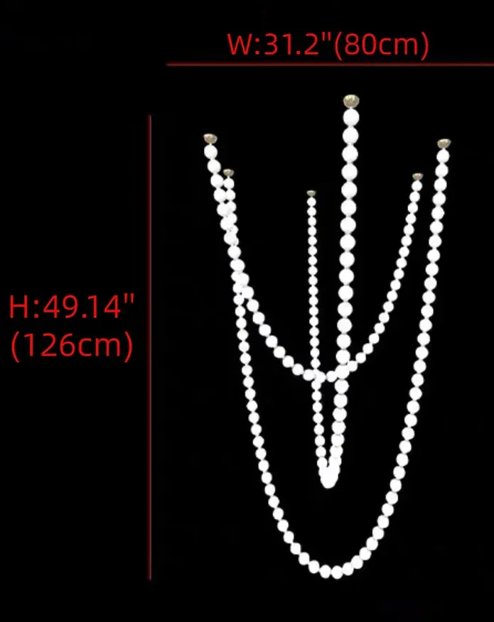 Rylight Pearl Necklace Chandelier