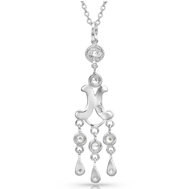 Sterling Lane Cierra Frost Chandelier Necklace - In Stock