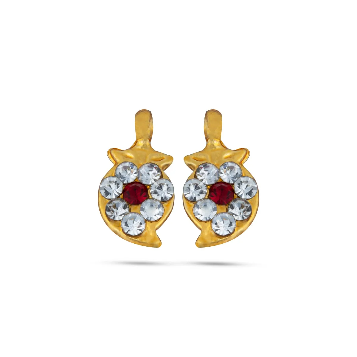 Stone Earring Set | Stud Earring/ Stone Karnapathiram for Deity Decor